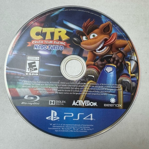 Crash Team Racing: Nitro Fuled Sony PlayStation 4 Disc Only - Picture 1 of 2